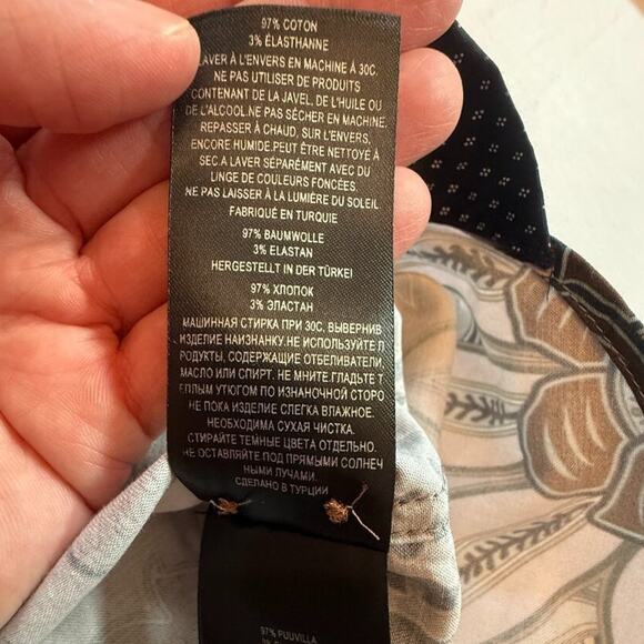 Ted Baker London Canwe Slim Fit Floral Short Sleeve Button-Up Shirt Size 5 (XL) - Picture 12 of 16